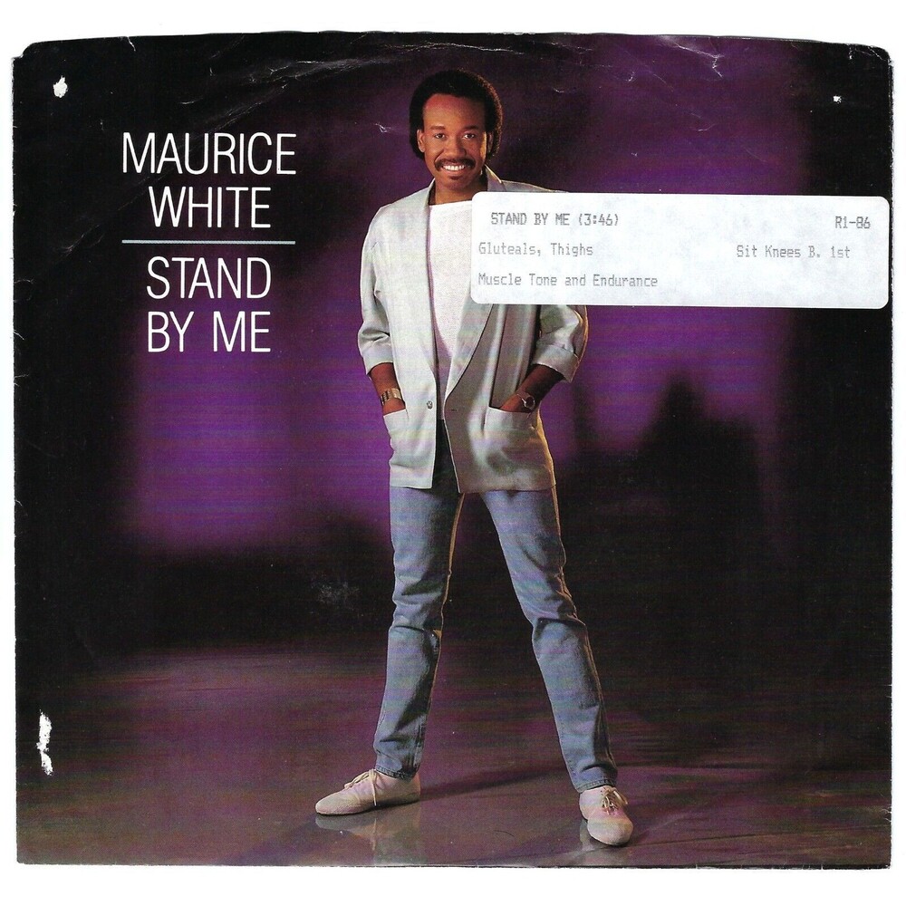 Maurice White 45 RPM - Stand By Me / Can't Stop Love - Columbia VG/VG+ Soul '85